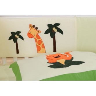 Набор в детскую кроватку с бортиком перкаль Вальтери DK-19-bort