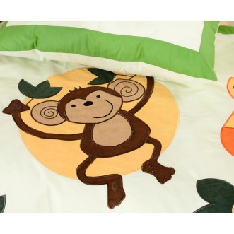 Набор в детскую кроватку с бортиком перкаль Вальтери DK-19-bort