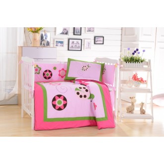 Набор в детскую кроватку с бортиком перкаль Вальтери DK-21-bort