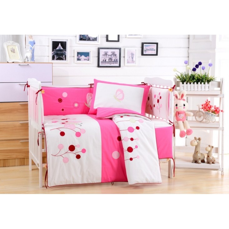 Набор в детскую кроватку с бортиком перкаль Вальтери DK-22-bort