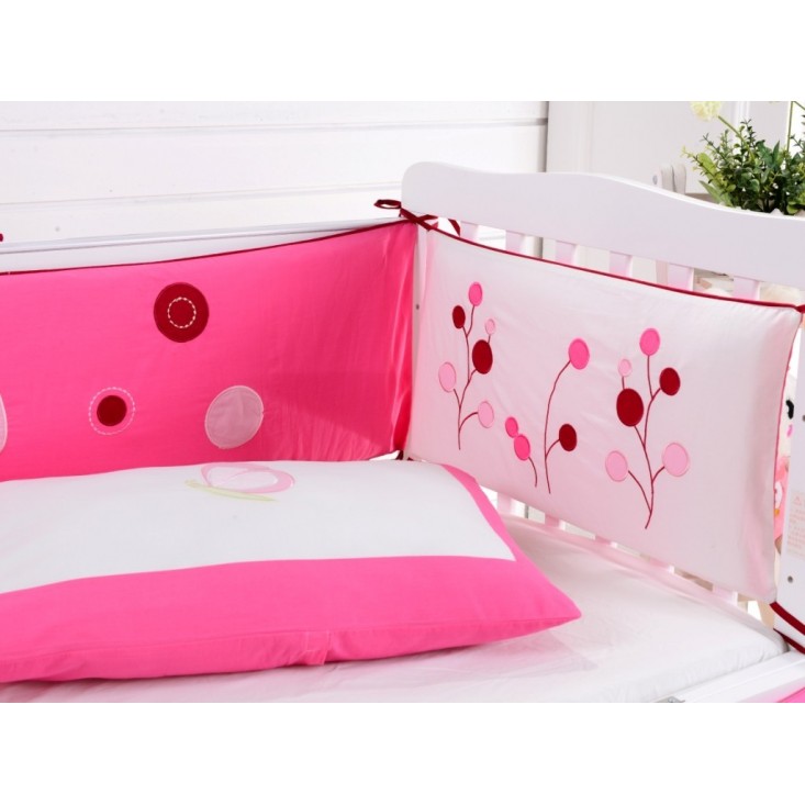 Набор в детскую кроватку с бортиком перкаль Вальтери DK-22-bort