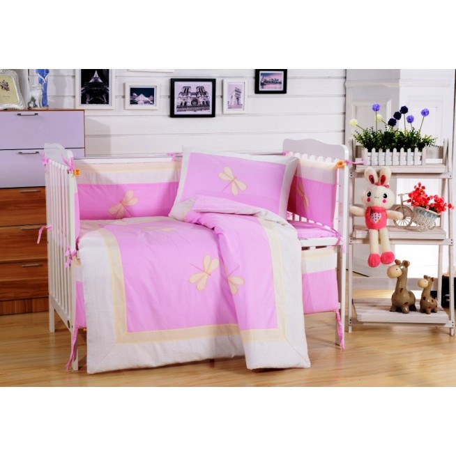 Набор в детскую кроватку с бортиком перкаль Вальтери DK-23-bort