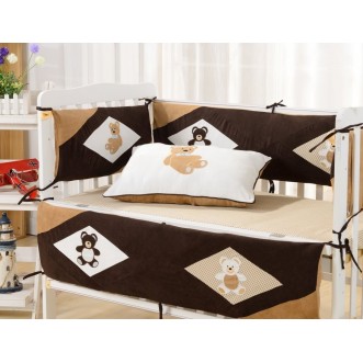 Набор в детскую кроватку с бортиком перкаль Вальтери DK-24-bort