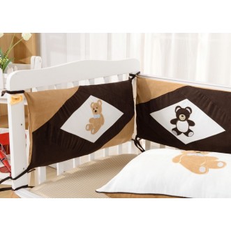 Набор в детскую кроватку с бортиком перкаль Вальтери DK-24-bort
