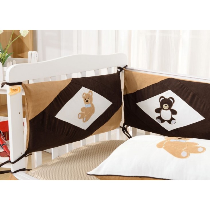 Набор в детскую кроватку с бортиком перкаль Вальтери DK-24-bort