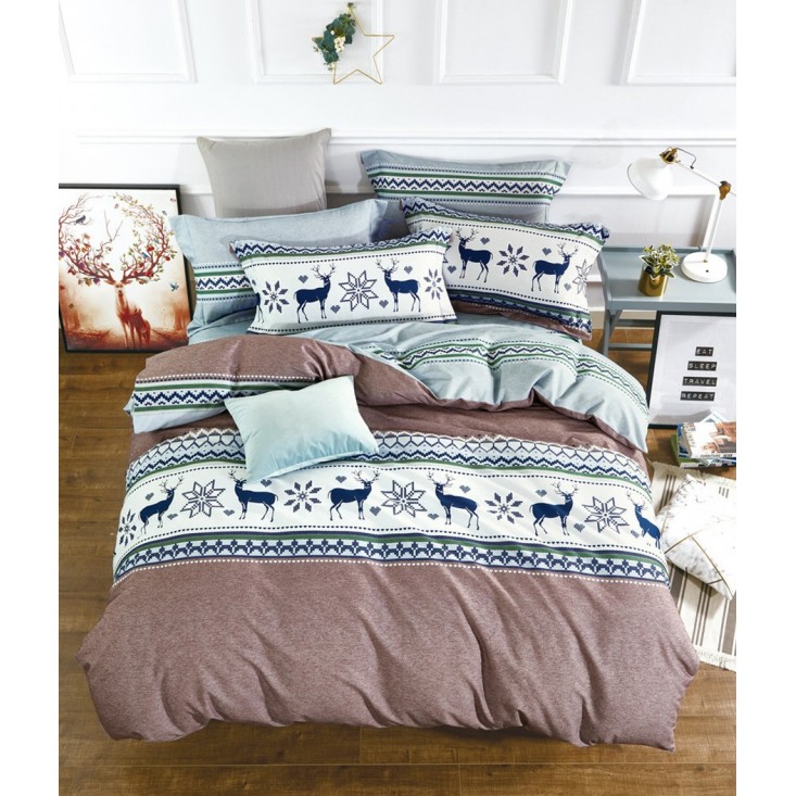 Купить постельное белье фланель MOMAE84 евро Tango