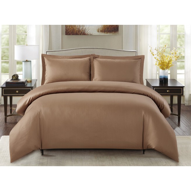 Купить постельное белье мако сатин Однотонное CIS07-41 евро Cristelle