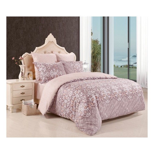 Постельное белье евро макси фланель тенсель StyleTex F1