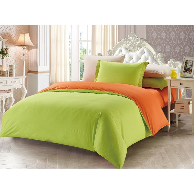 Купить Постельное белье сатин евро на резинке LS17 Tango