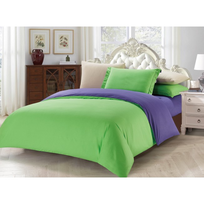 Купить Постельное белье сатин евро на резинке LS03 Tango