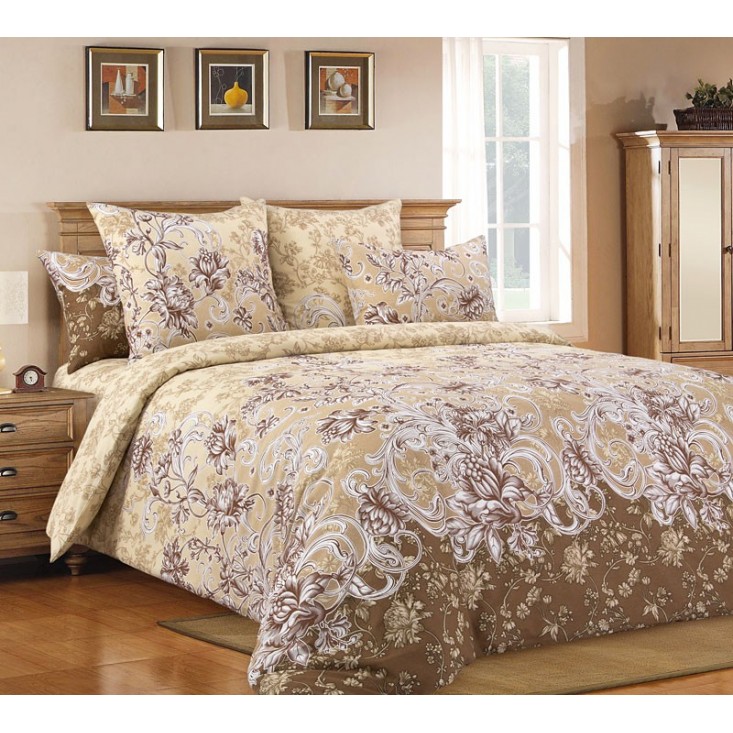 Постельное белье 2 спальное бязь Valtery Флорианна