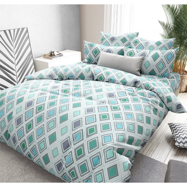 Постельное белье 1/5-спальное бязь Valtery Ромбы