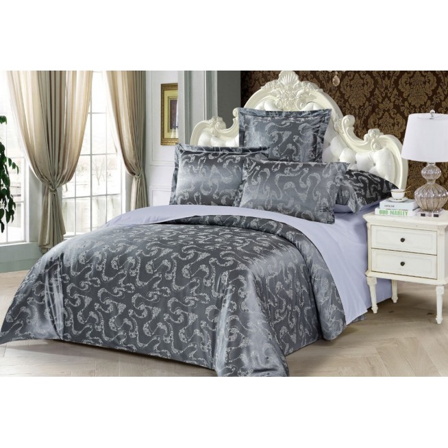 Постельное белье 2 спальное сатин жаккард Вальтери JC-74