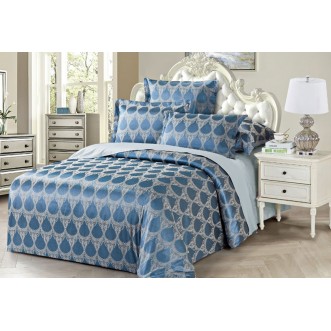 Постельное белье семейное сатин жаккард Вальтери JC-73