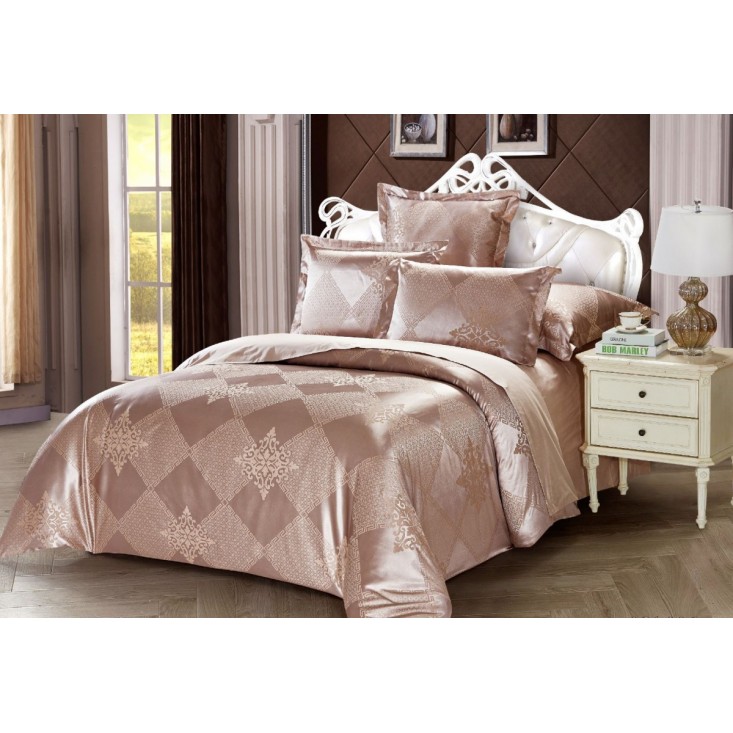 Постельное белье семейное сатин жаккард Вальтери JC-72