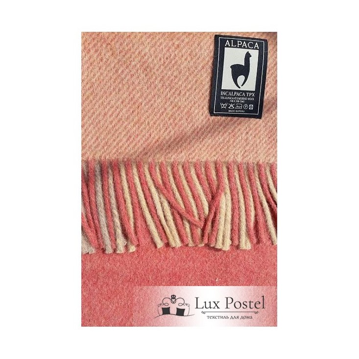Шерстяной плед альпака меринос PP-43 Incalpaca