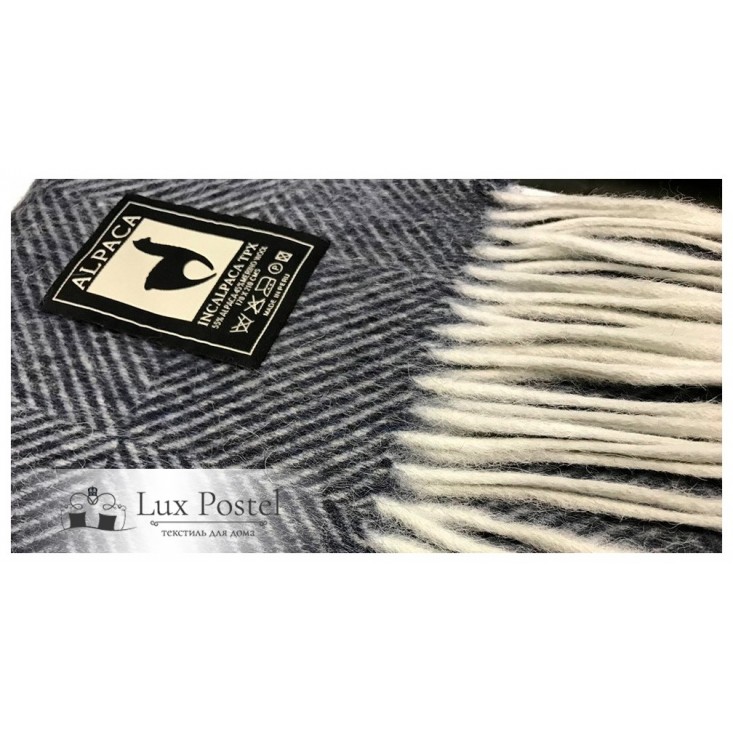 Шерстяной плед альпака меринос PP-45 Incalpaca