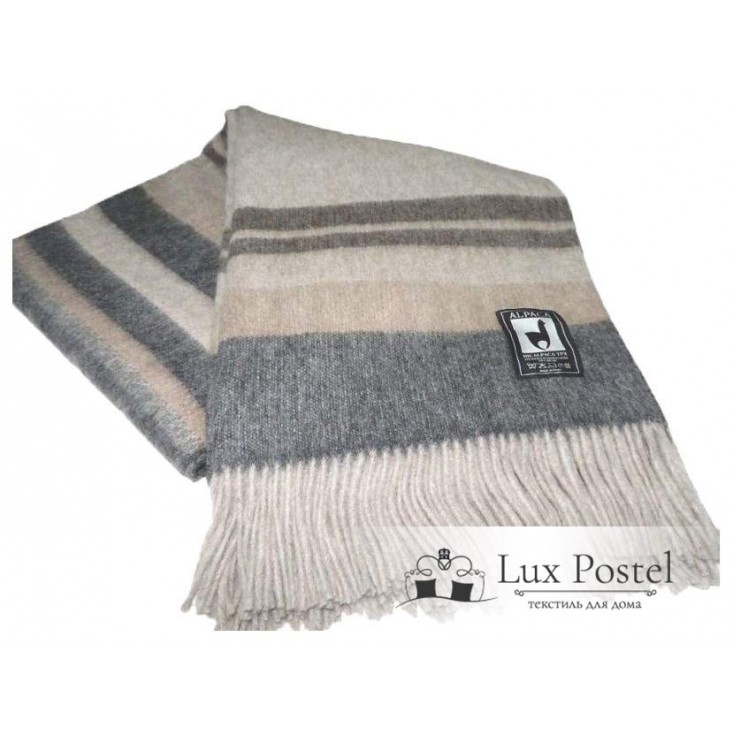 Шерстяной плед альпака меринос PP-56 Incalpaca