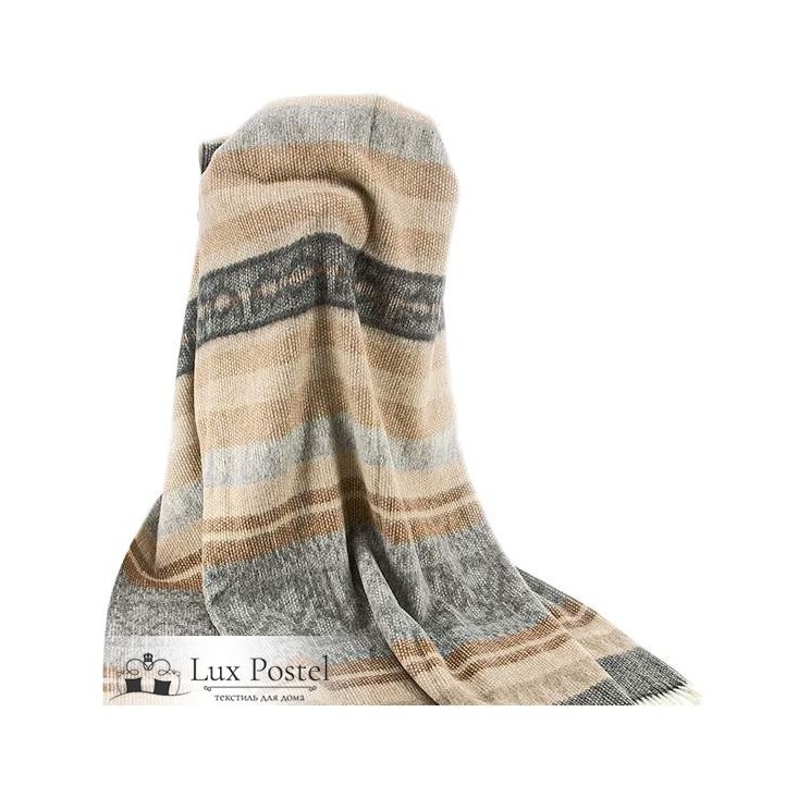 Шерстяной плед альпака меринос PP-57 Incalpaca