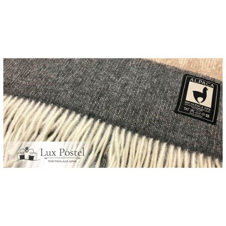 Шерстяной плед альпака меринос PP-57 Incalpaca