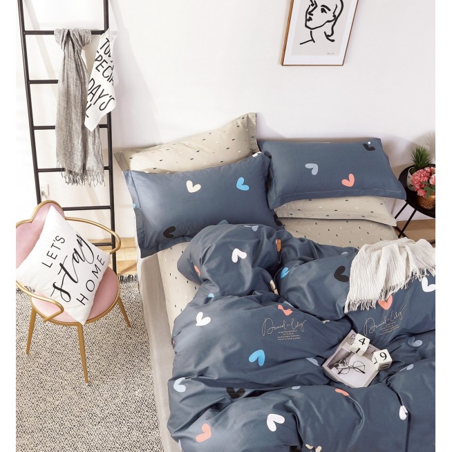 Постельное белье сатин TS01-X85 1/5 спальное Tango