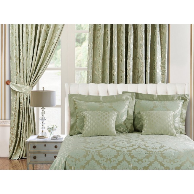 Комплект штор жаккард 270х275 с подхватами Asabella Фисташка