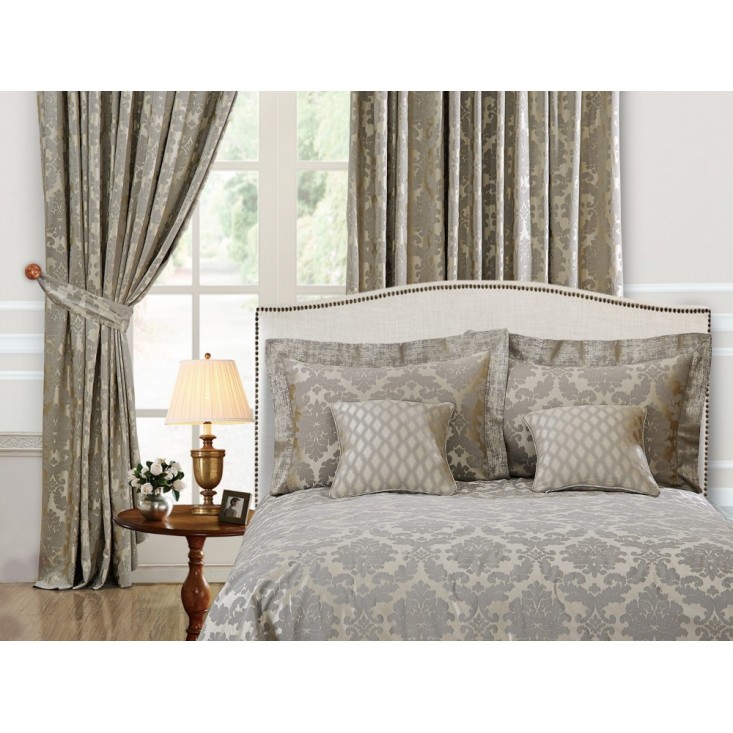 Комплект штор жаккард 270х275 с подхватами Asabella Какао с молоком