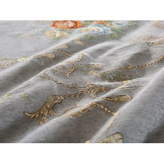 Комплект штор жаккард 270х275 с подхватами Asabella Шикарные цветы