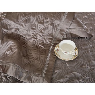 Комплект штор жаккард 270х275 с подхватами Asabella Какао с молоком