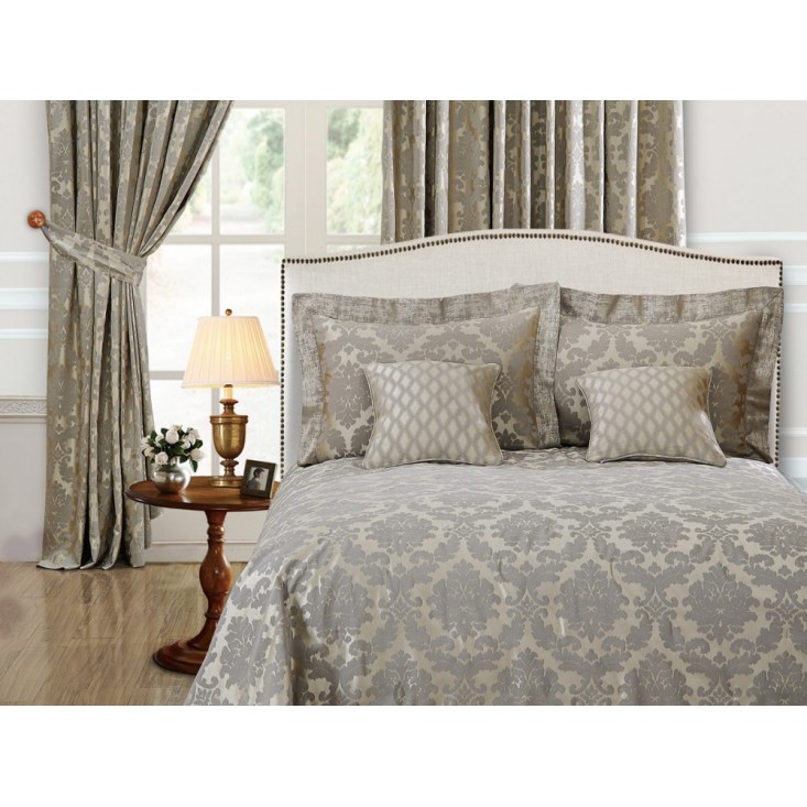 Покрывало Жаккард 240х260 с наволочками Asabella Какао с молоком