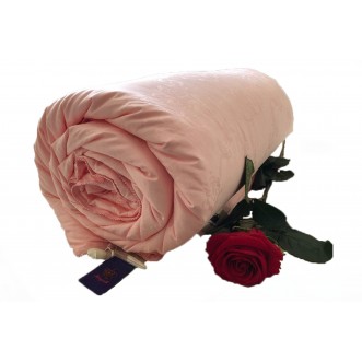 Одеяло шелковое 1,5 спальное 150х210 всесезонное KingSilk Elisabette Элит розовое E-150-1-Roz фото