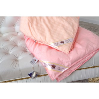 Одеяло шелковое 1,5 спальное 160х210 теплое KingSilk Elisabette Элит персиковое E-160-1,6-Per