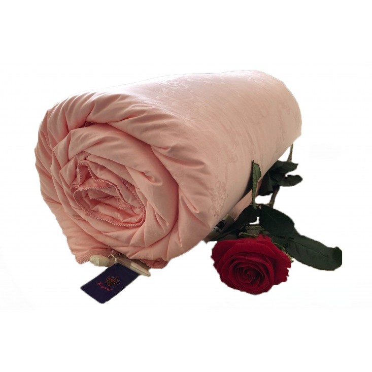 Одеяло шелковое евро макси 220х240 теплое KingSilk Elisabette Элит розовое E-220-2,2-Roz