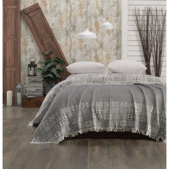 Покрывало хлопок 220х240 IRYA NIGHT PIQUE черное