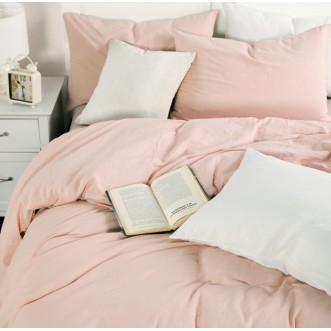 Постельное белье 2 спальное лен с хлопком Valtery Organic LE-03 описание