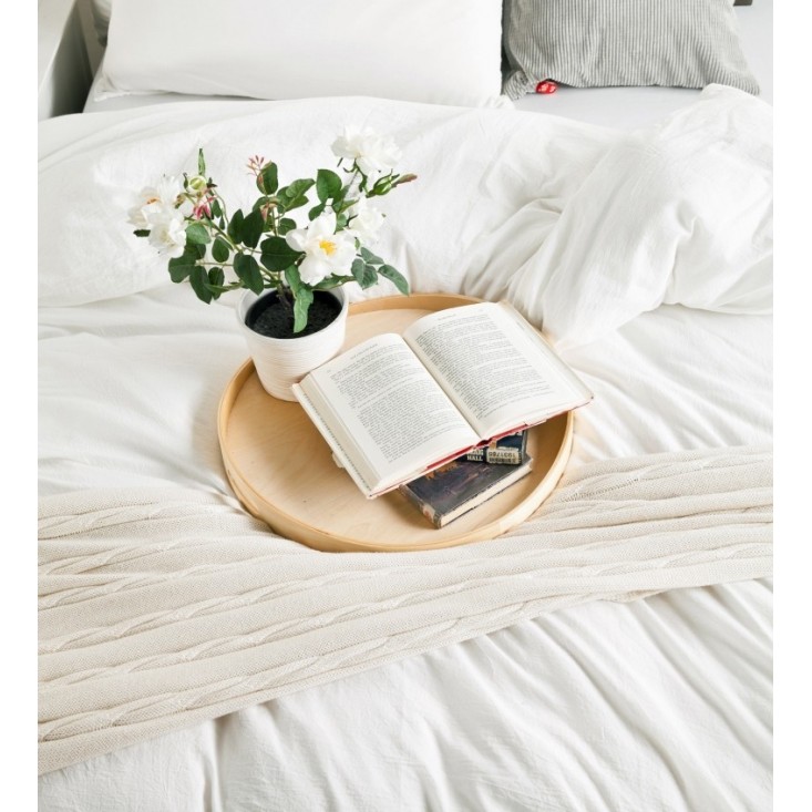 Постельное белье 2 спальное лен с хлопком Valtery Organic LE-02 отзывы