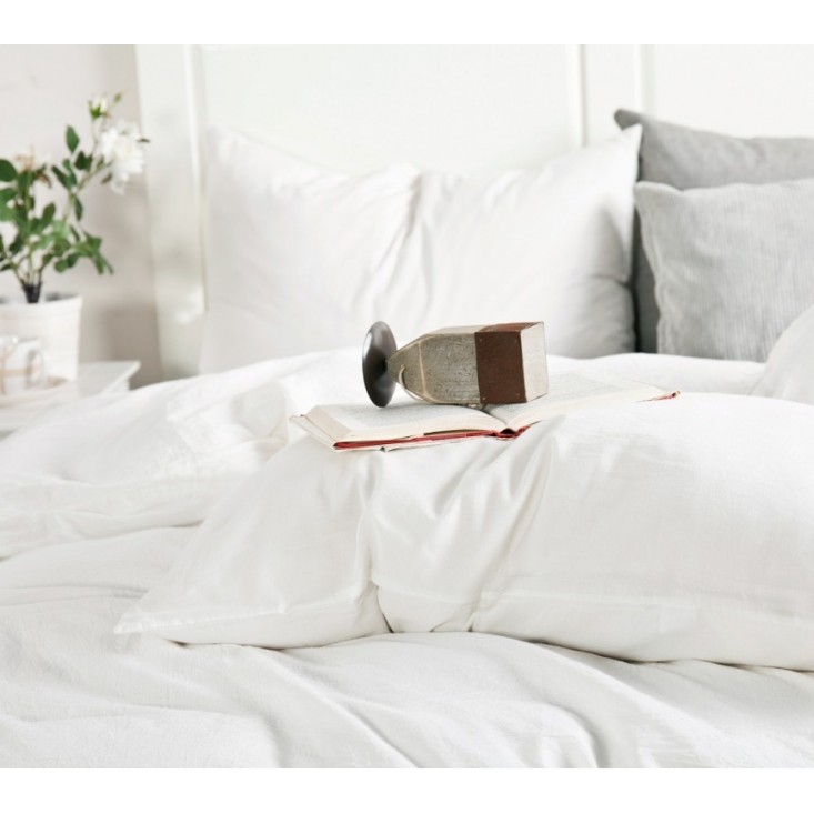 Постельное белье 2 спальное лен с хлопком Valtery Organic LE-02 отзывы