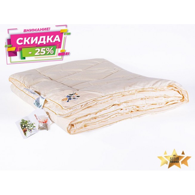 Одеяло Цветочное разнотравье евро 200х220 Nature’s ЦР-О-7-3