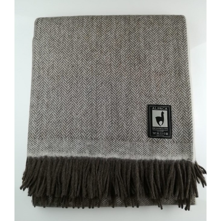 Шерстяной плед альпака меринос PP-69 Incalpaca