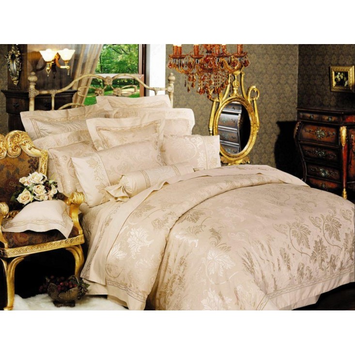 Постельное белье евро макси Жаккард Asabella Царственный виноград