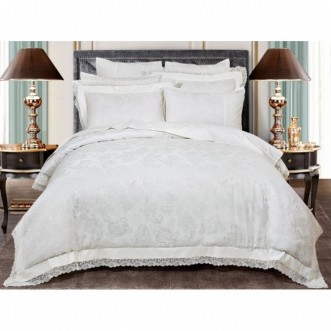 Постельное белье семейное Жаккард Asabella Первый снег