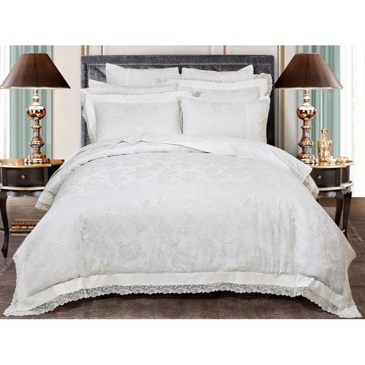 Постельное белье семейное Жаккард Asabella Первый снег