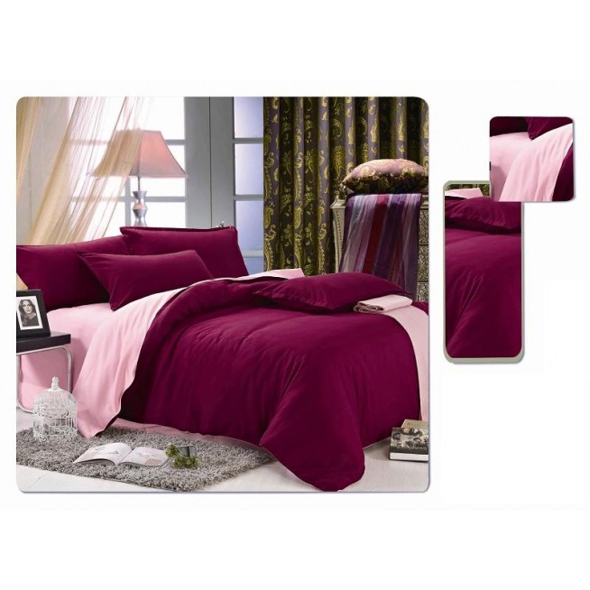 Постельное белье Однотонное евро MO-03 Valtery
