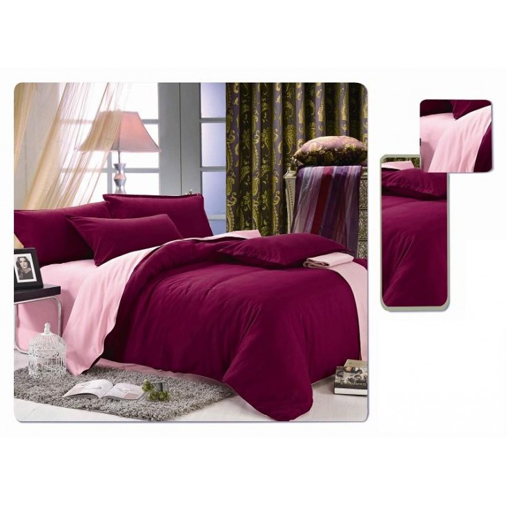 Постельное белье Однотонное семейное MO-03 Valtery