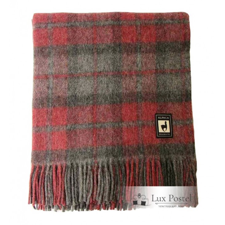 Шерстяной плед альпака меринос PP-2 Incalpaca