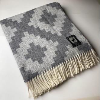 Шерстяной плед альпака меринос PP-73