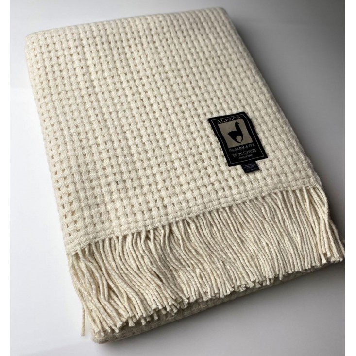 Шерстяной плед альпака меринос PP-79 Incalpaca