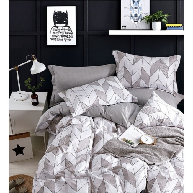 Купить постельное белье сатин AM04-19 евро Cristelle