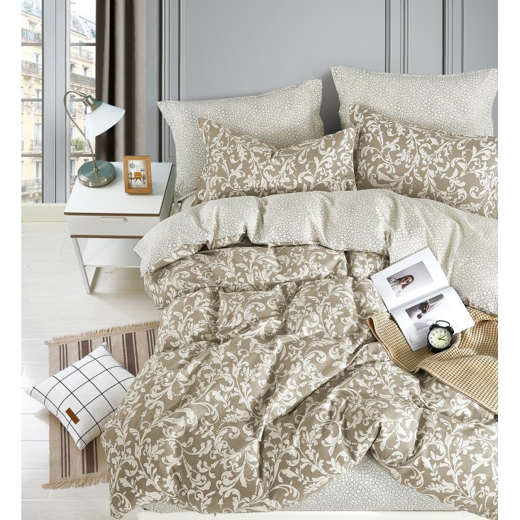 Купить постельное белье сатин AM04-17 евро Cristelle