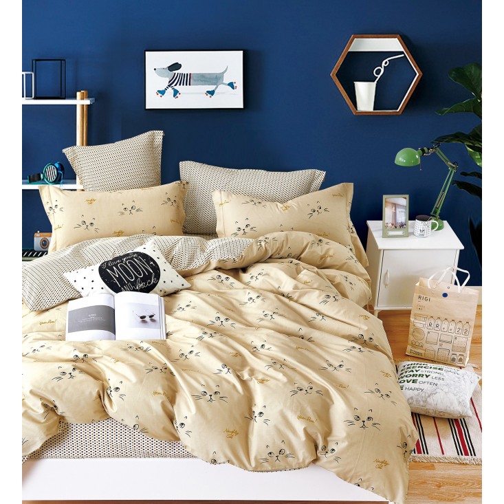 Купить постельное белье сатин AM04-16 евро Cristelle